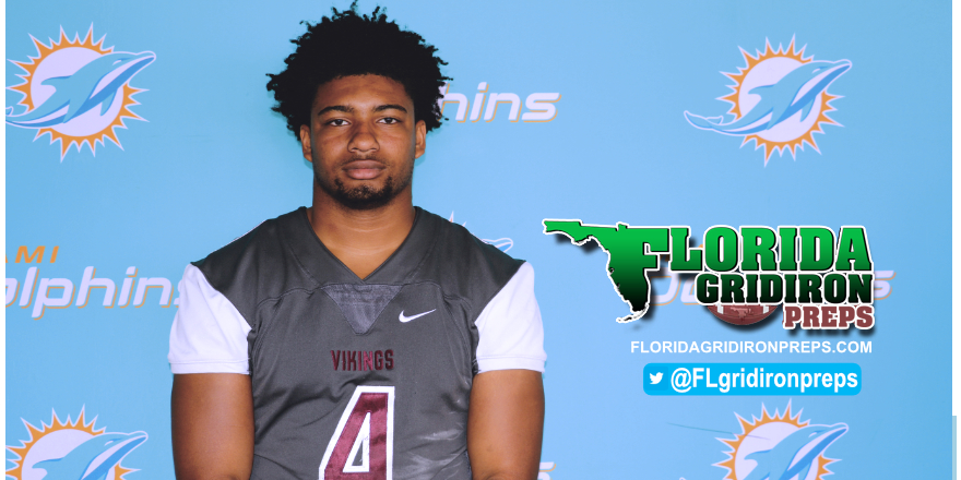 Miami Norland QB Alec Carr at Dolphins HS Media Day